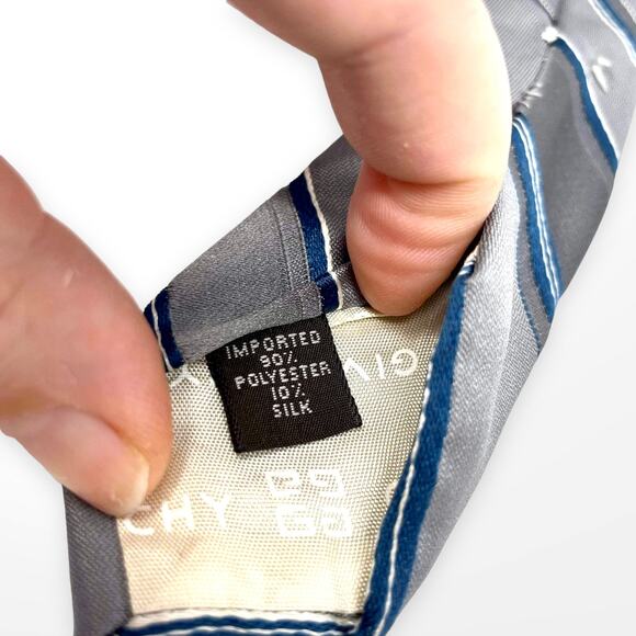 GIVENCHY Vintage Men’s Striped Silk Tie - Picture 6 of 9